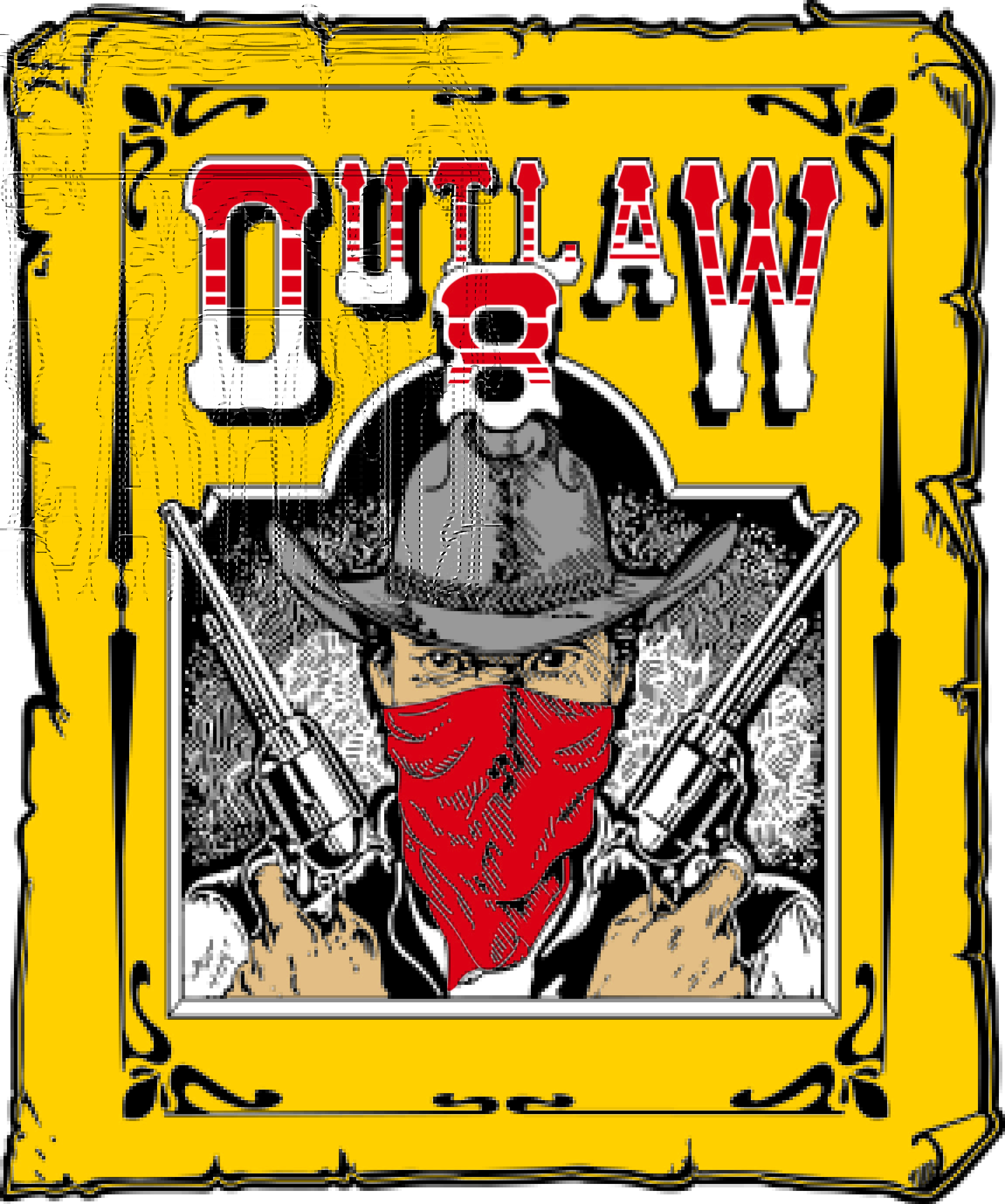 Outlaw 8 Sticker